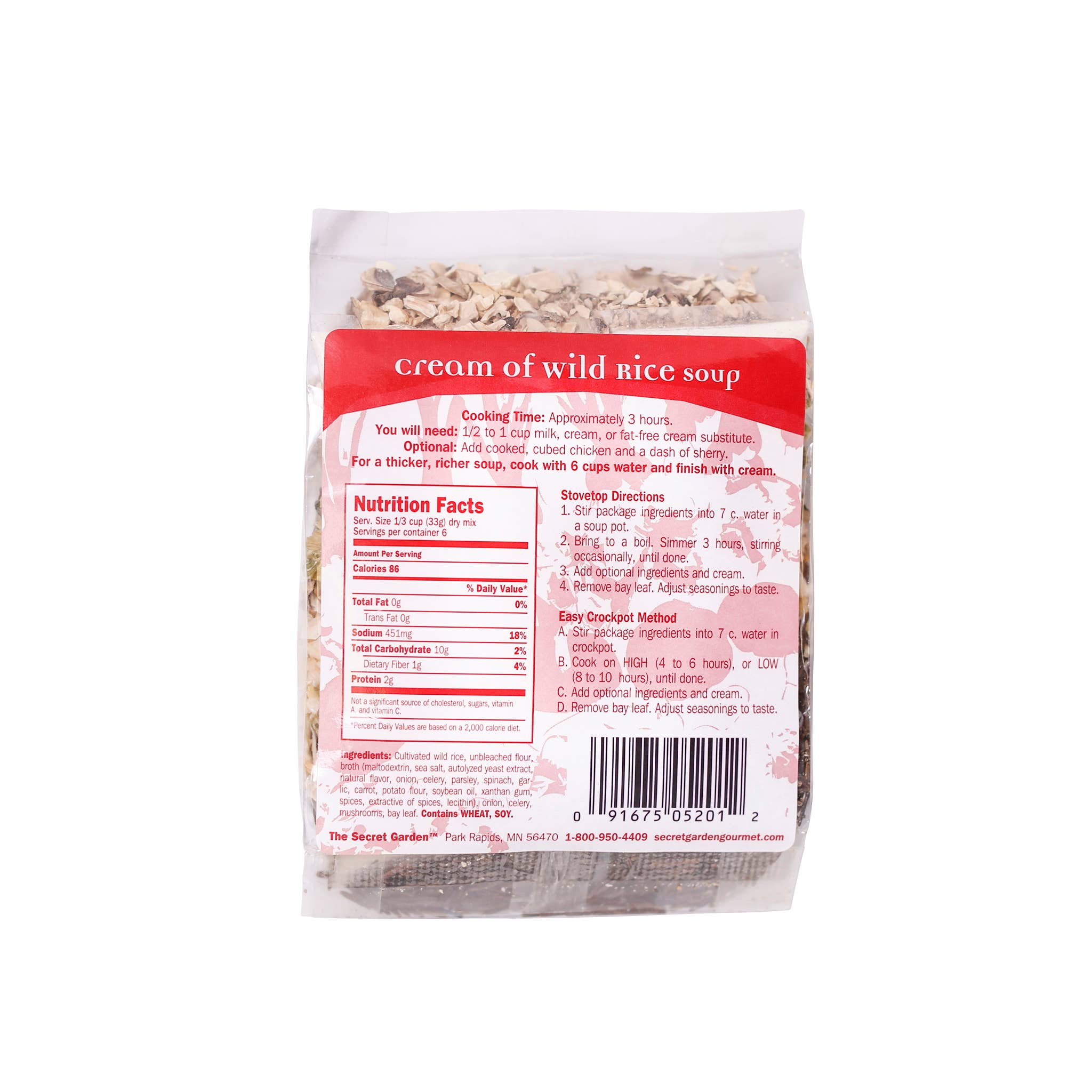 The Secret Garden - Wholesale Soup - Cream of Wild Rice Soup3