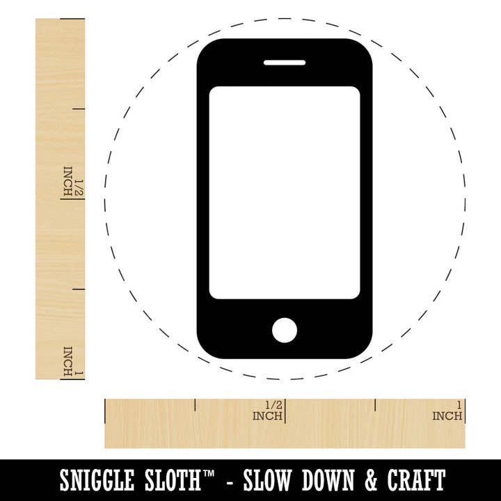 Sniggle Sloth - Wholesale Rubber/Decorative Stamp - Mobile Tablet Phone Rubber Stamp for Stamping Crafting Planners2
