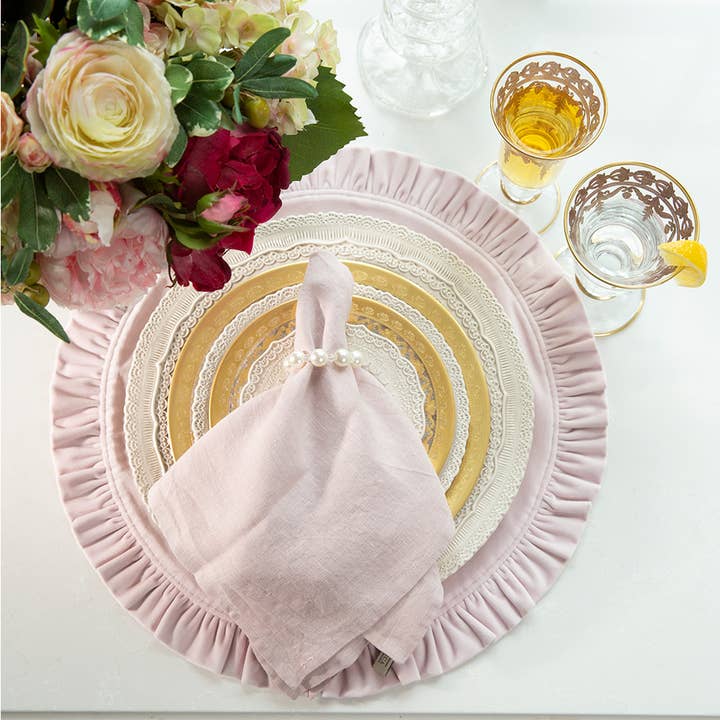 Arte Italica & Crown Linen Designs - Wholesale Charger Plate - Finezza Cream Charger