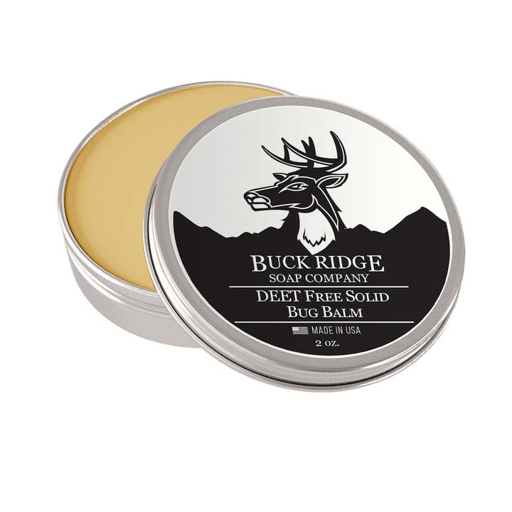 DEET Free Solid Bug Balm Insect Repellent for wholesale by Buck Ridge Soap Company