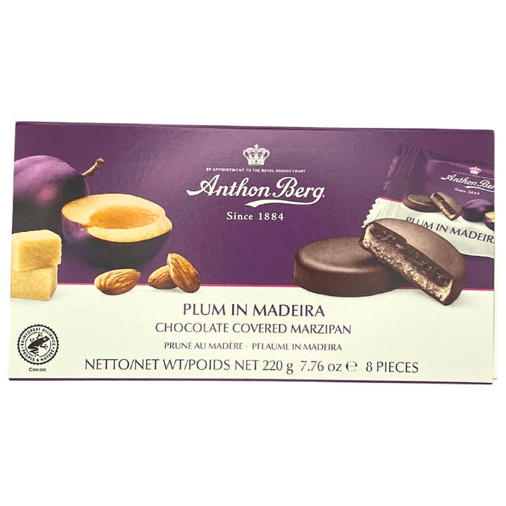 Anthon Berg Ameixa em Marzipã de Madeira por atacado de Stock Boy Candy Co.