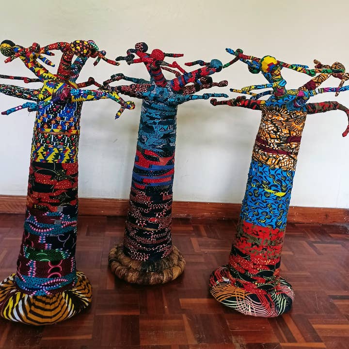 African Craft Collection - Vendita all'ingrosso Decorazione natalizia - Albero di Natale africano | Statuina di baobab