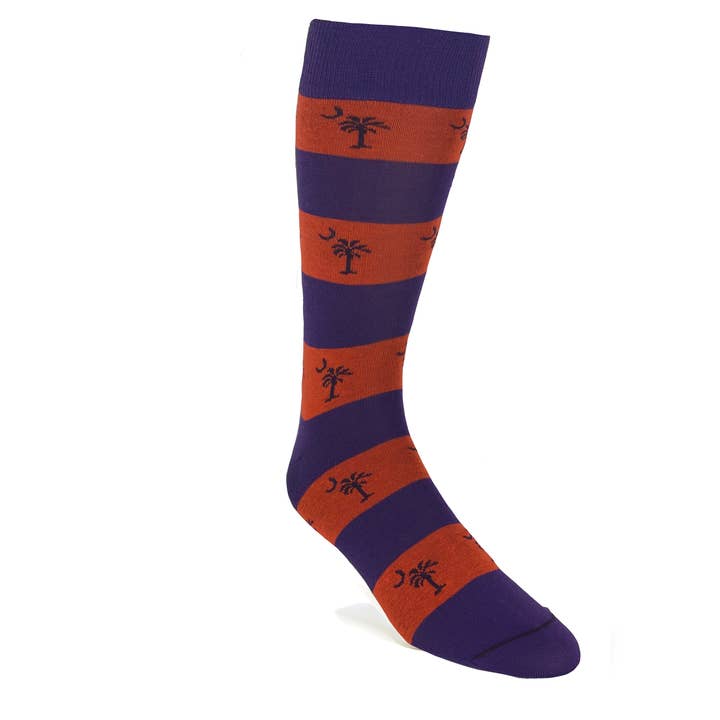 Palmetto Stripe Sock for wholesale by ELL & Atty