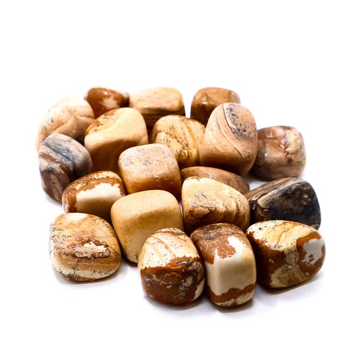 Bild Jasper Crystal Tumble Stone för wholesale av Portals and Palms LLC