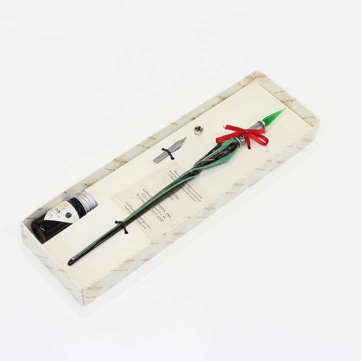 San Lorenzo Design - Wholesale Pen - Murano Twisted Glass Pen, Classic Writing Instrument1