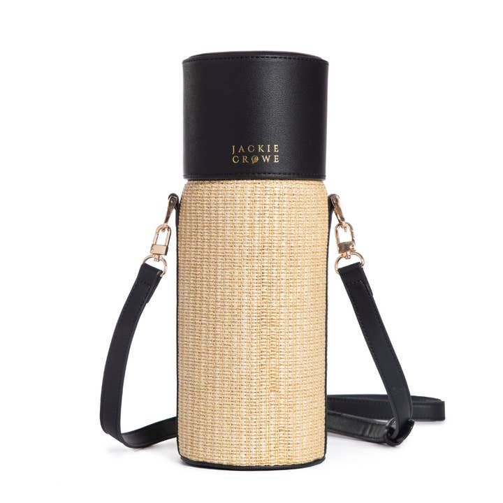 Jackie Wine Crossbody- Black and other Purchase Wholesale raffia fabric. Free Returns & Net 60 Terms on Faire trending on Faire.