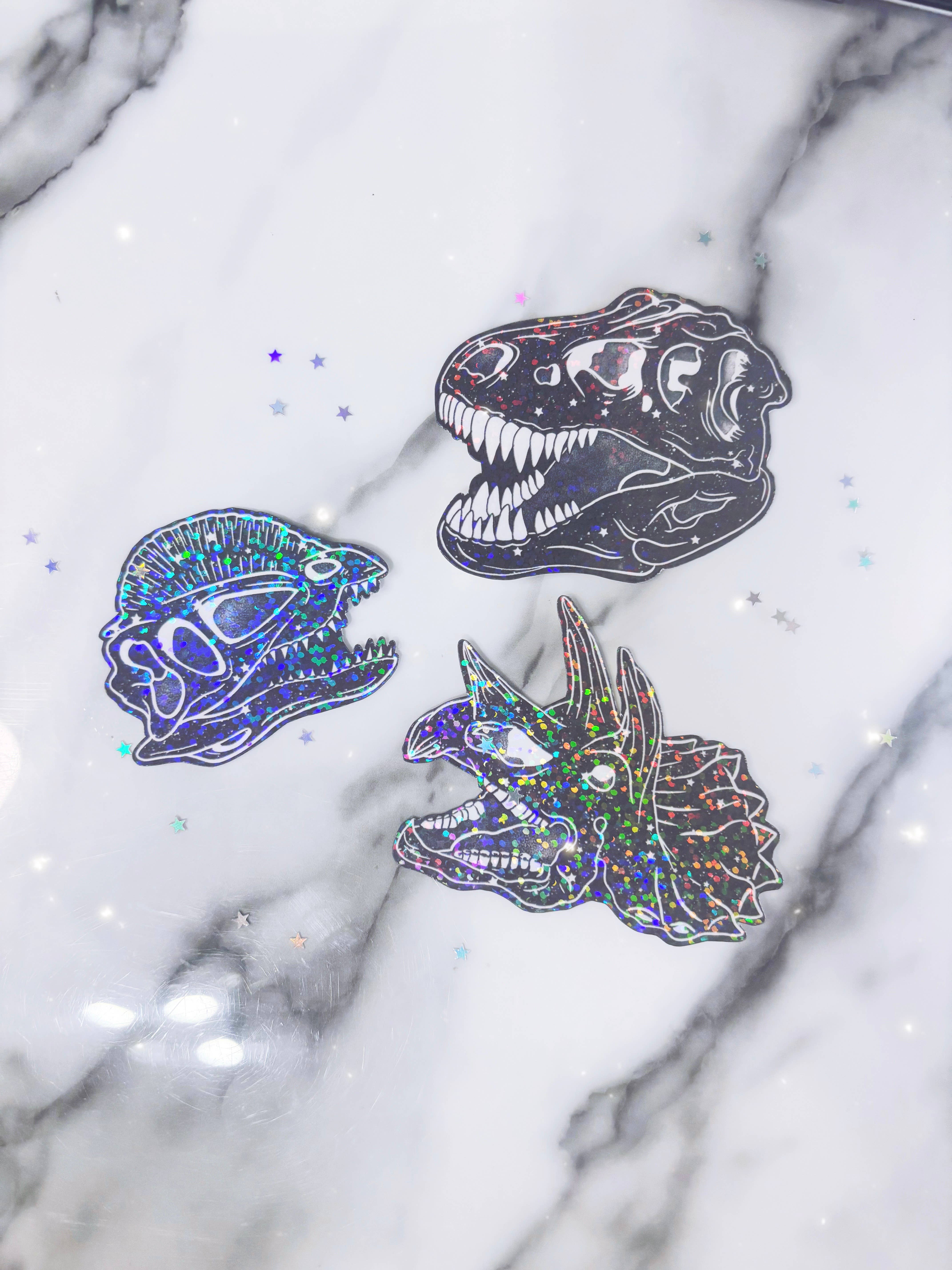 Desaray Designs - Wholesale Sticker - Dinosaur skull sticker set - dinosaur sticker0