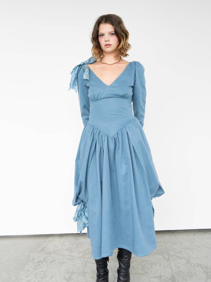 Colombina Dress in Perfect Blue for wholesale by Rightful Owner