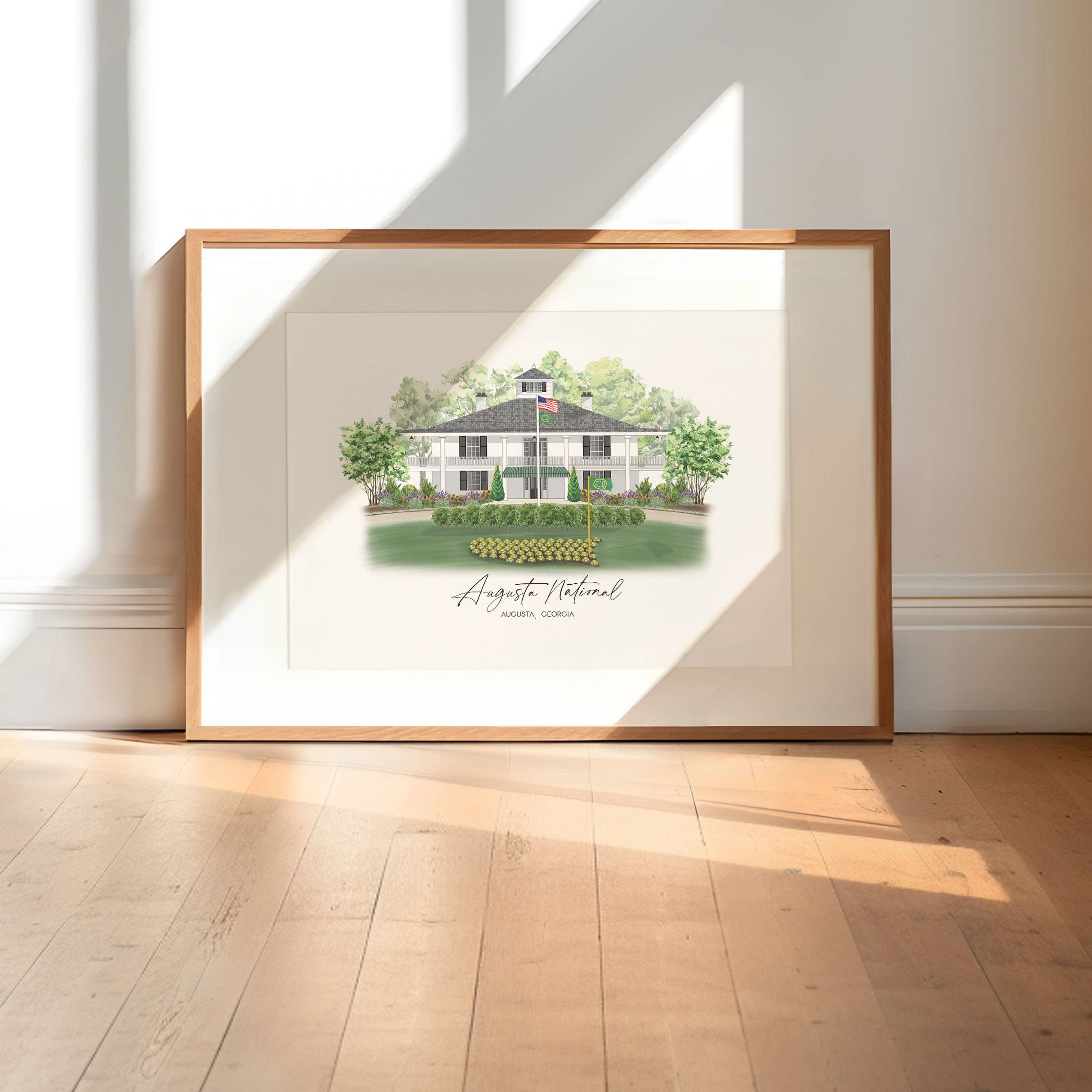 Fox Burrow Designs – Engroshandel Kunsttryk – Golfklub Samling - Augusta National3