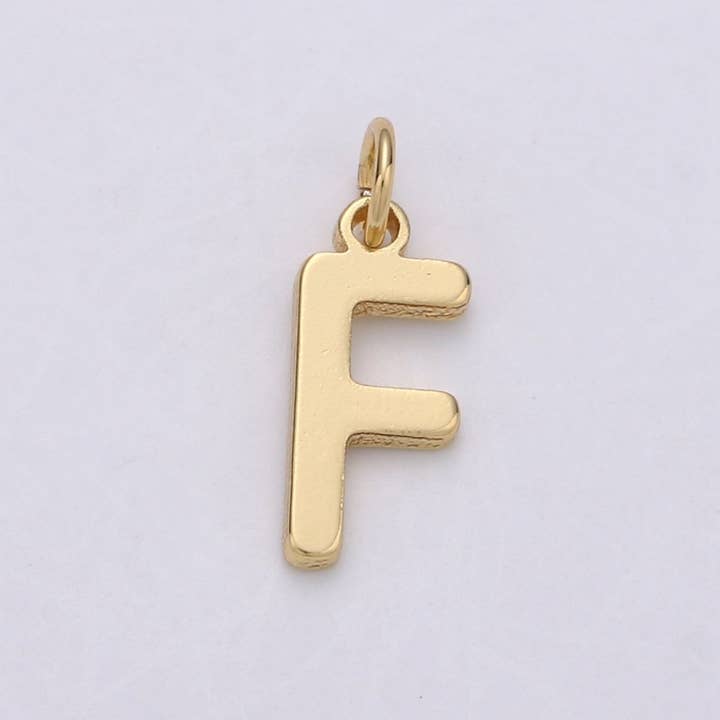 Aim Eternal - Wholesale Individual charm/pendant - 14k Gold Filled Personalized Initial Charm Initial Pendant, Letter Charm, Minimalist Alphabet Letter Charm, Monogram Charm Add On Charm A-113 to A-1255