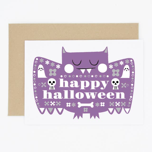 Mondo Bat Halloween kort for engroshandel hos Madame Annie et Fils