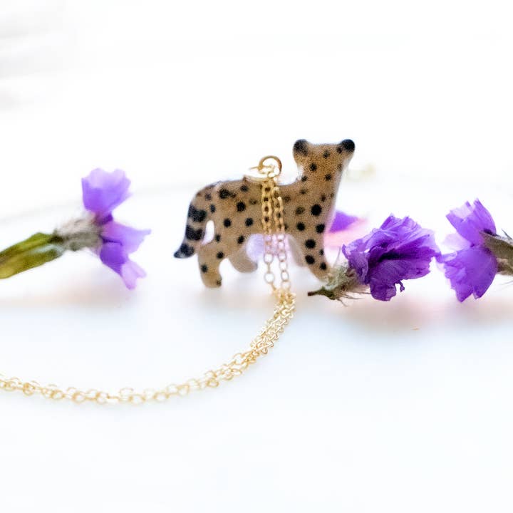 Peter and June - Wholesale Pendant/Charm Necklace - Tiny Cheetah Necklace