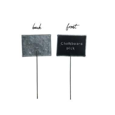 12 inch Tin Chalkboard Pick  for wholesale by Buhi Imports