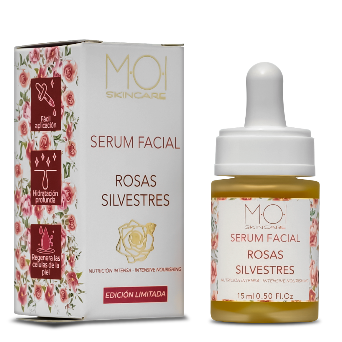 sesioMWorld - M·O·I Professional - Venta al por mayor Sérum facial - Sérum Facial de Rosas Silvestres MOI SKINCARE 15 ml0