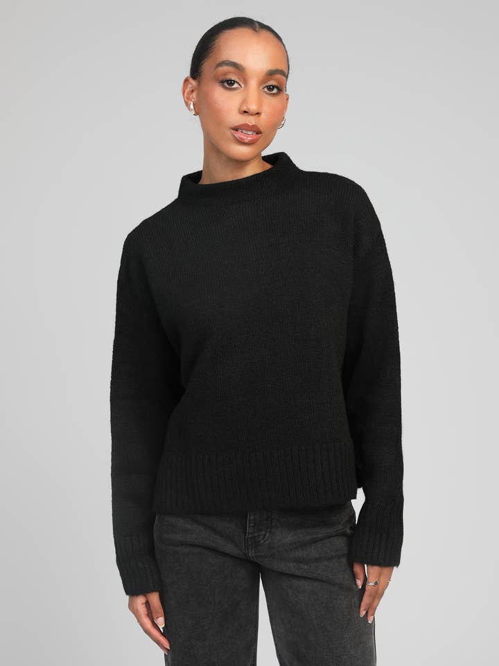 LORANA black sweater for wholesale by An'ge