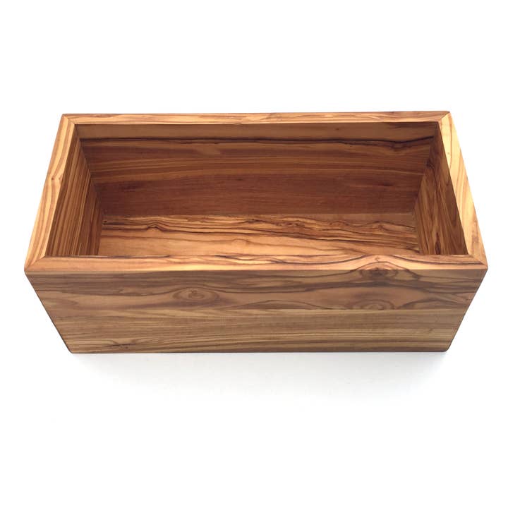 medina mood - Vendita all'ingrosso Contenitori portaoggetti - contenitore rettangolare l. 25 cm cesto contenitore in legno di ulivo3
