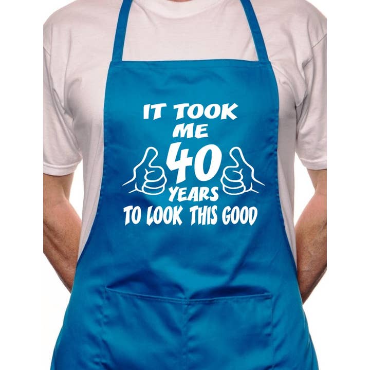 Print4U – wholesale Apron – 40th Birthday It Took 40 Years BBQ Funny Apron