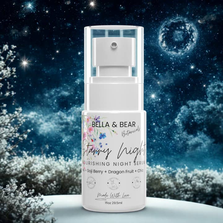 Starry Night Nourishing Night Serum | Anti-Aging | Natural for wholesale by Bella & Bear Botanicals
