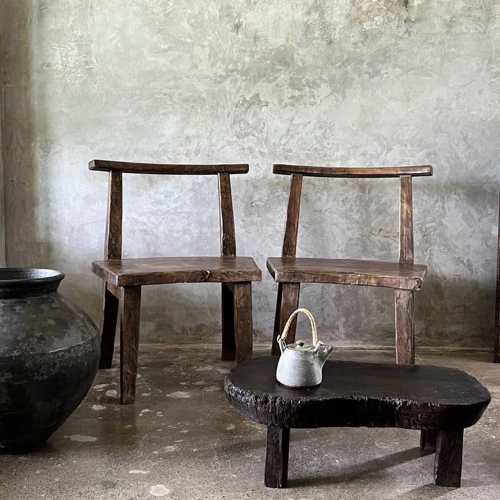 Office Objets – wholesale Chair – Large chair or armchair in antique teak H84 L6052