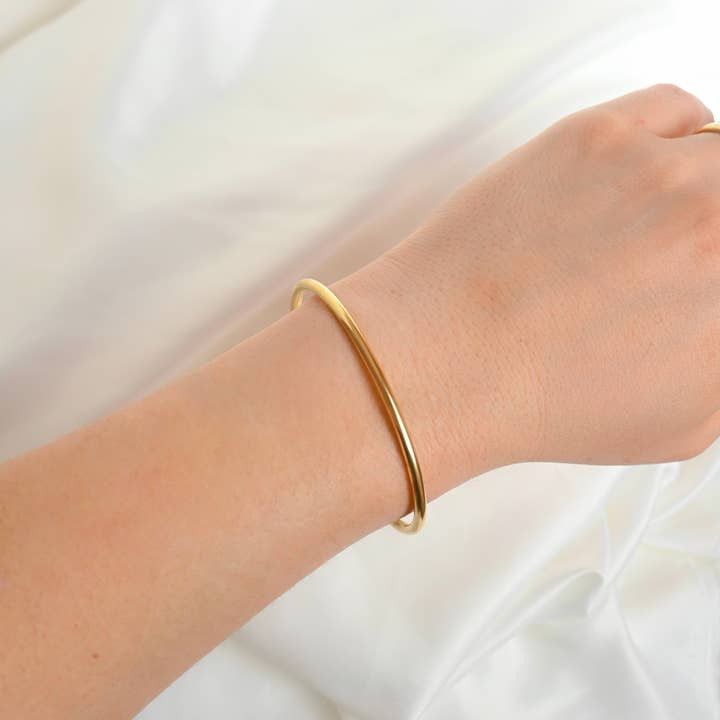 Blueyejewelry - Wholesale Cuff Bracelet - Slim Cuff Bracelets - Waterproof Gold Open Bangle -Claw Cuff10