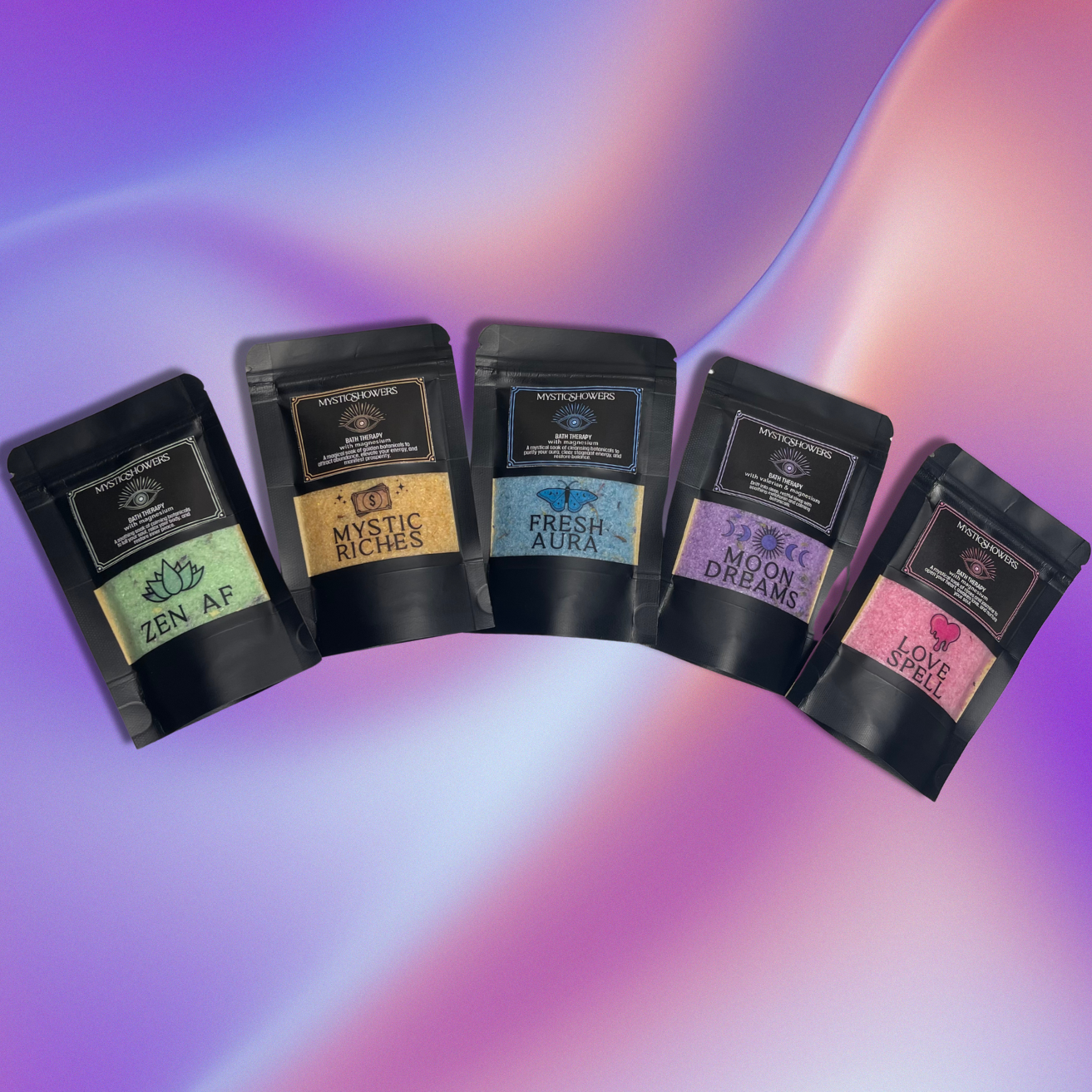 Mystic Showers - Vendita all'ingrosso Sali da bagno - Bagno Terapeutico Rituale per Amore, Relax, Denaro, Aura, Sonno6