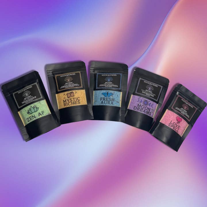 Mystic Showers - Wholesale Bath salts - Bath Therapy Ritual Soak for Love, Relax, Money, Aura, Sleep6