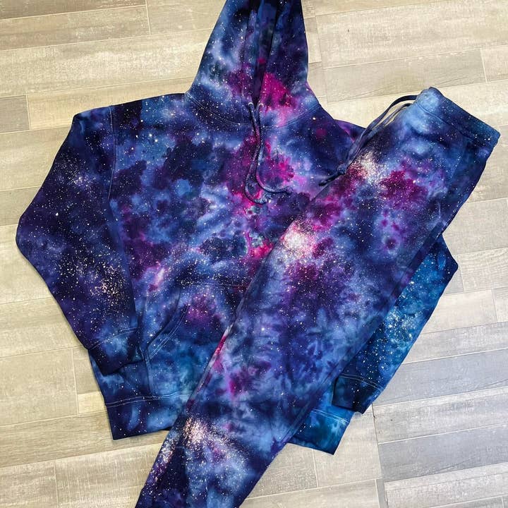 Galaxy Tie Dye Sweat Set MTO for wholesale by Maria's Custom Designs