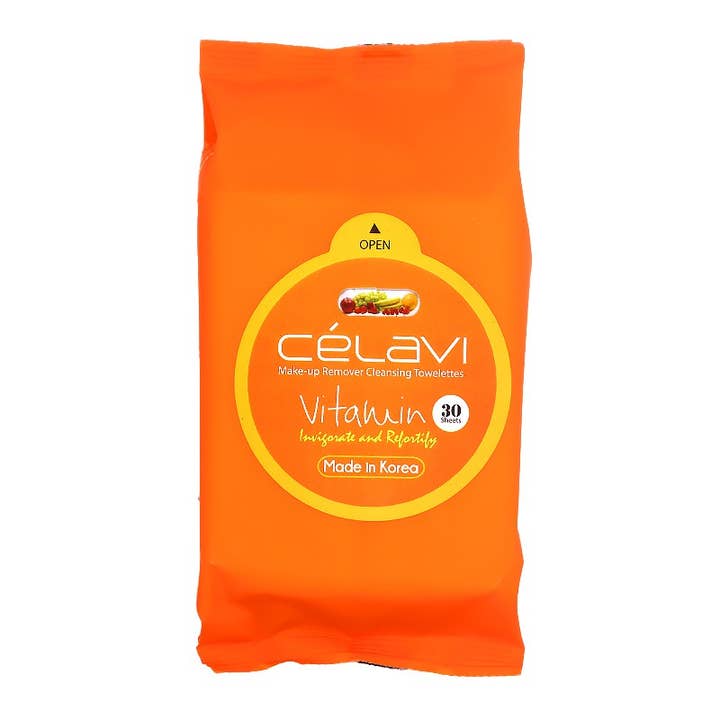 PINEAPPLE Beauty - Wholesale Face & Body Wipes - Celavi MT007 Vitamin Makeup Cleansing Towelette - 6pc2