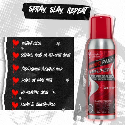 Manic Panic - Wholesale Hair Dye - Wildfireâ„¢ - Amplifiedâ„¢ Temporary Hair Color Spray