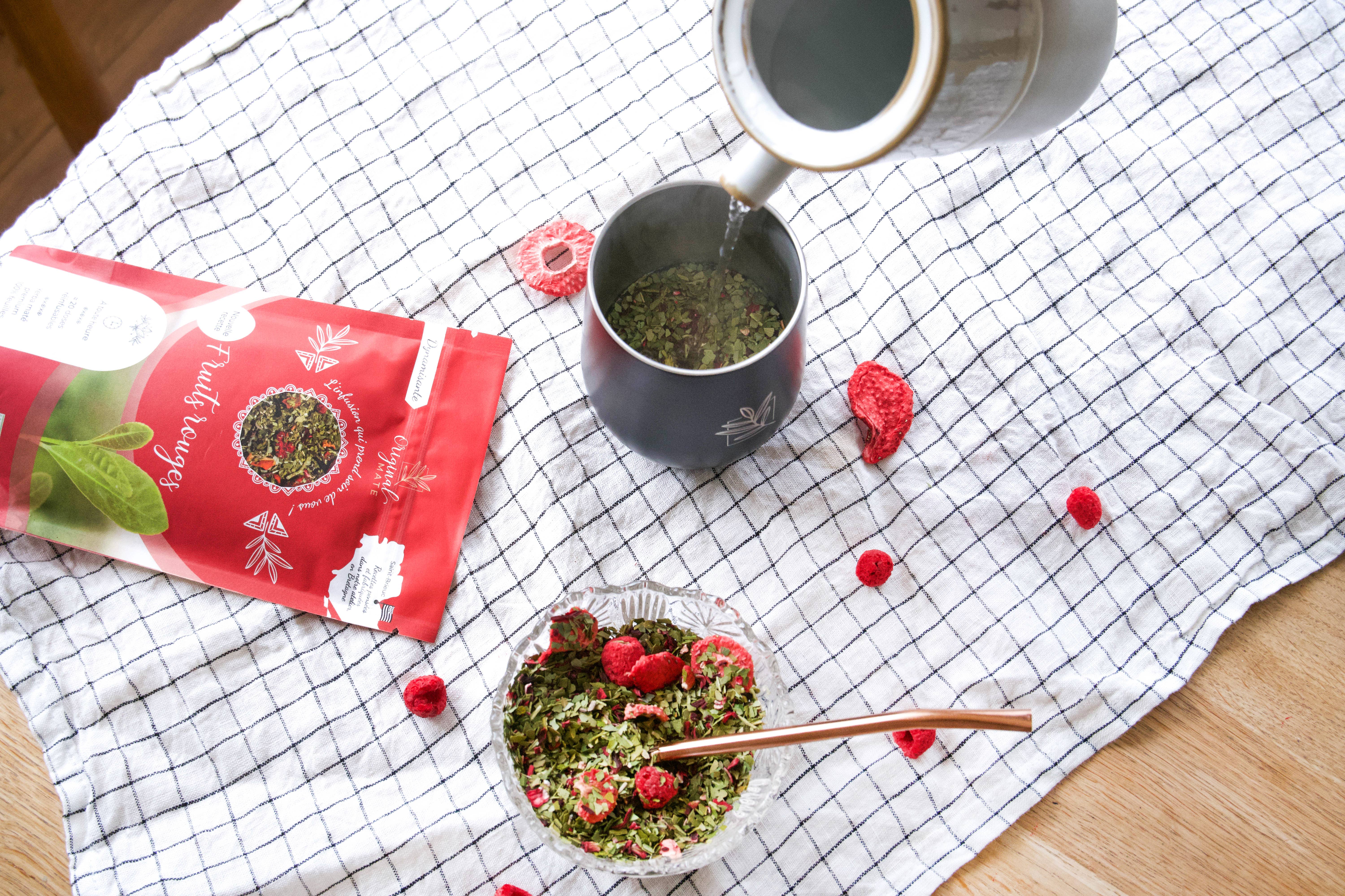 ORIGINAL MATE – Chá de saúde/Detox por atacado – Morango, Framboesa, Mirtilo Mate - 70g3