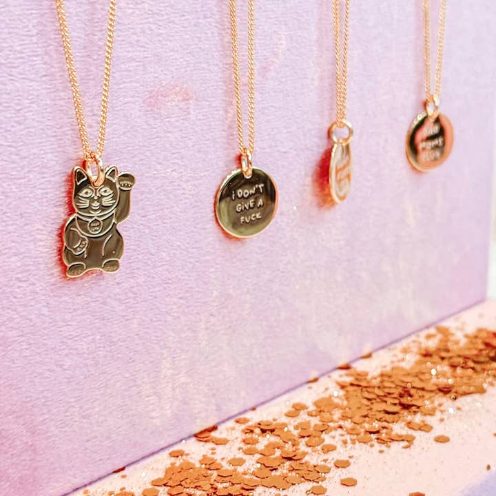 Frau Hansen - Wholesale Pendant/Charm Necklace - Lucky Cat Necklace (pack of 4 pieces)12