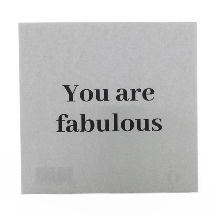 sögne card 8x8cm you are fabulous for wholesale by Sögne Home