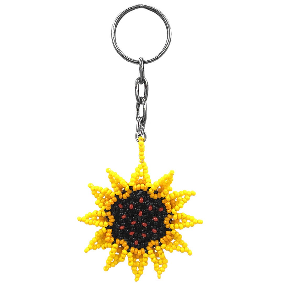 Pichincha - Wholesale Keychain - Women's - Beaded Sunflower Seed Bead Figurine Keychain1
