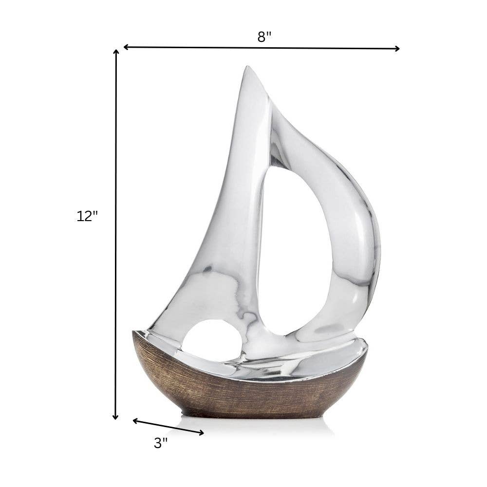 Modern Day Accents - Vendita all'ingrosso Decorazioni da tavolo - Veliero con Scafo Scuro1