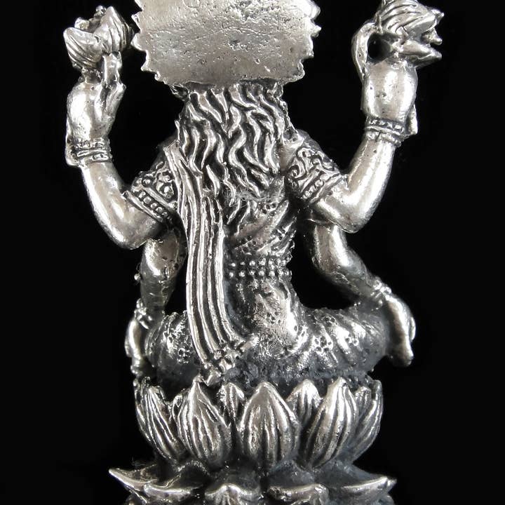 Tika - Wholesale Sculpture - Brass Deity Statuette - Large - Seated Lakshmi2