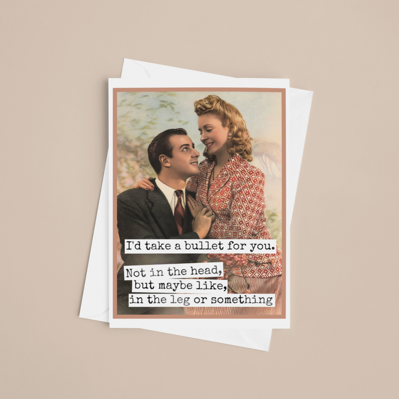 Raven's Rest Studio - Wholesale Love Card - Funny Love Card. I'd Take a Bullet For You. Not In The Head.3