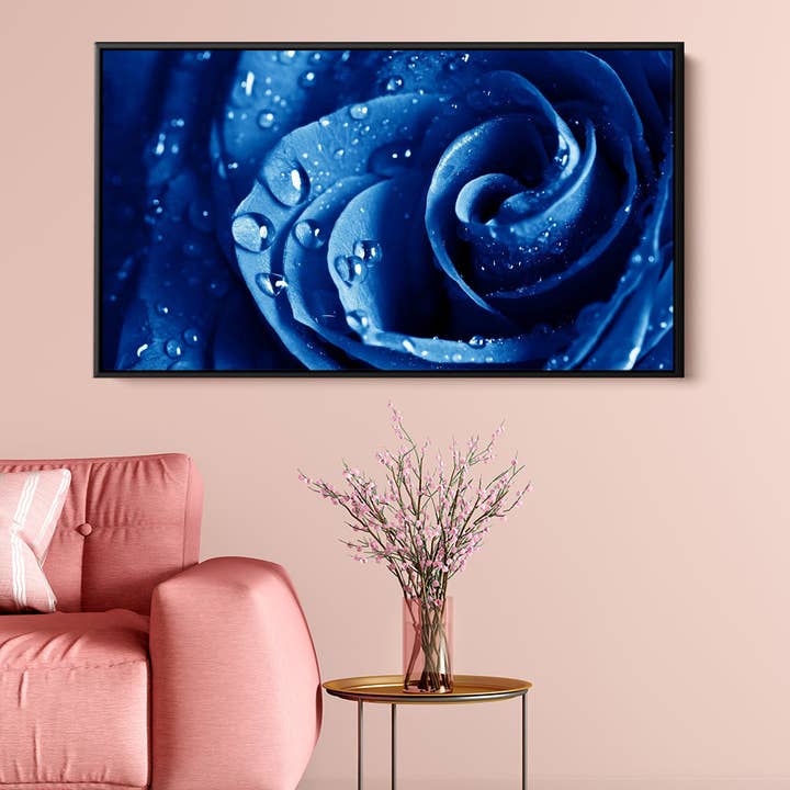 Blå Ros Regndroppar för wholesale av Meeko Print