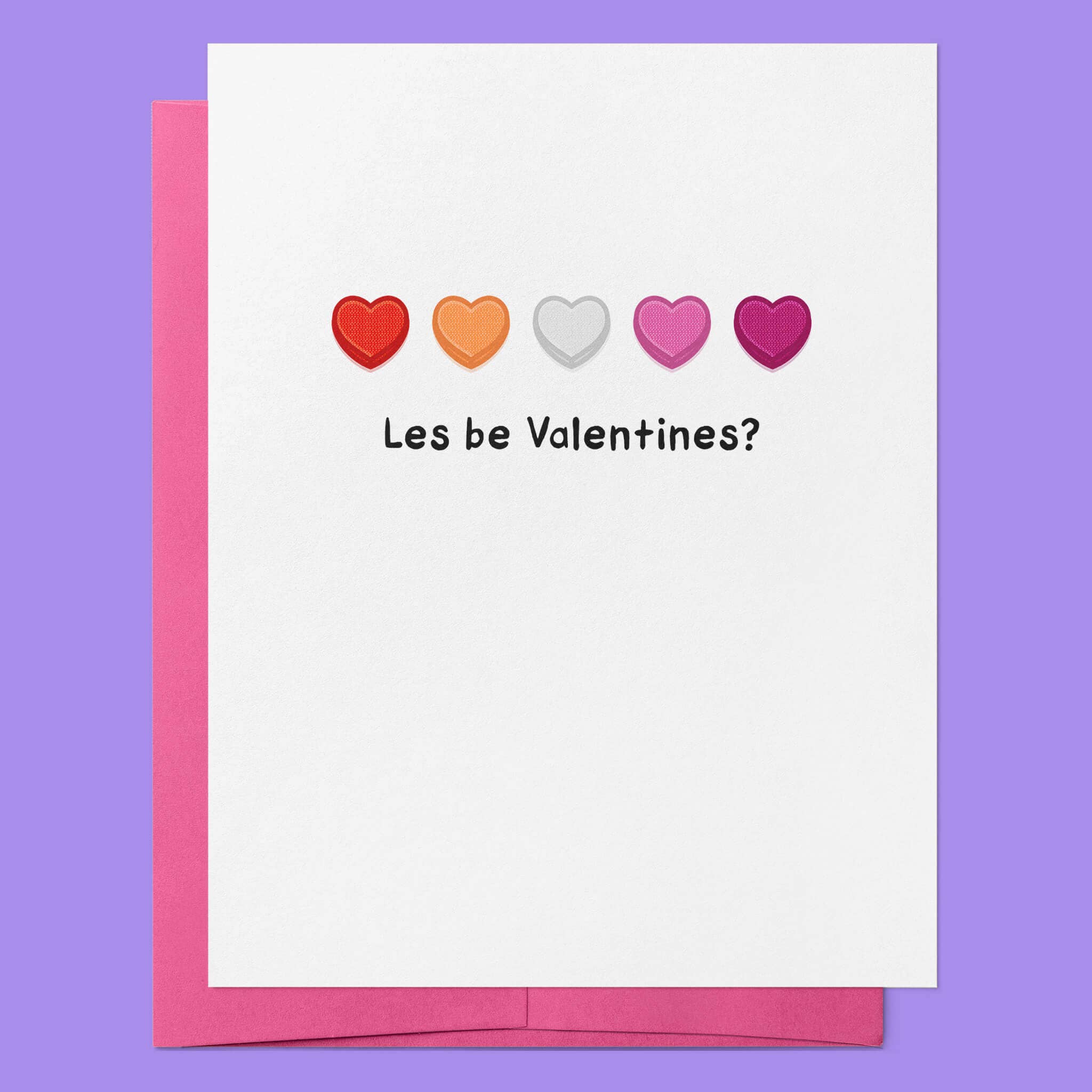 That Queer Card Co - Wholesale Valentine's Day Card - Les Be Valentines | LGBTQ+ Lesbian Valentine's Day Love Card2
