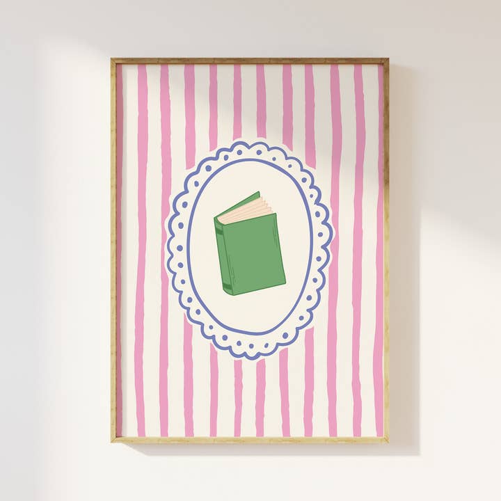 Book Frame Print for wholesale by April Lane Art