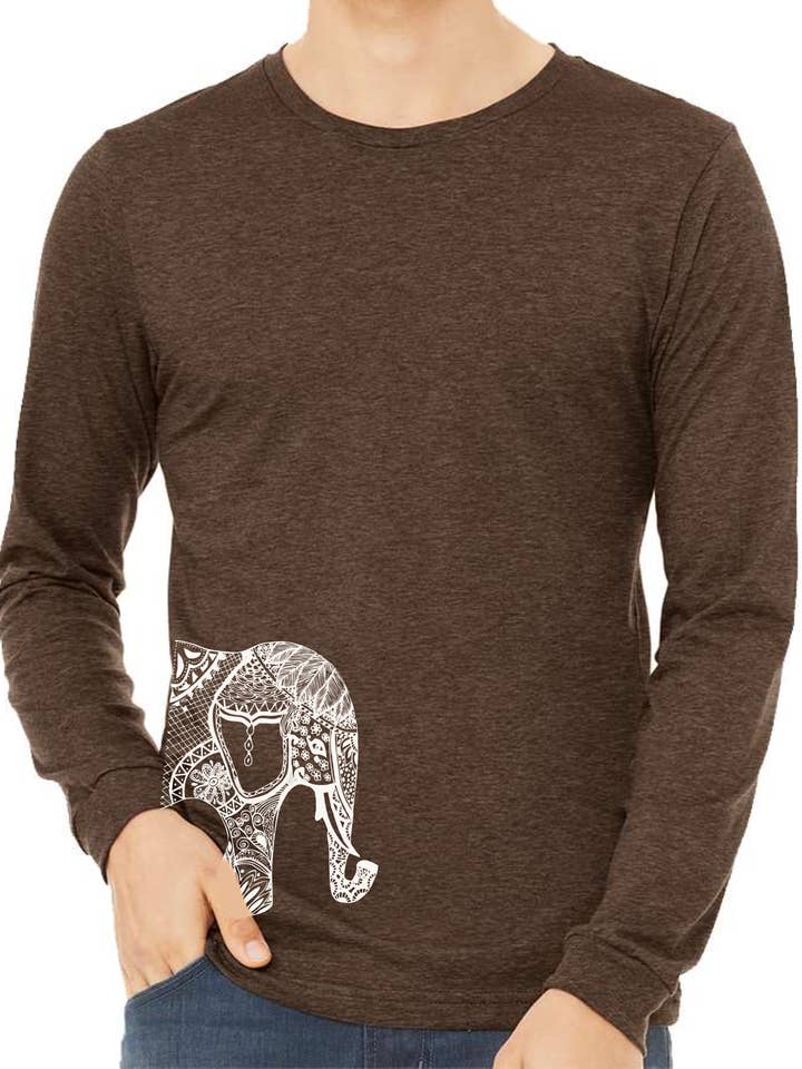 Elephant Path Långärmad T-shirt för wholesale av Wyld Earth