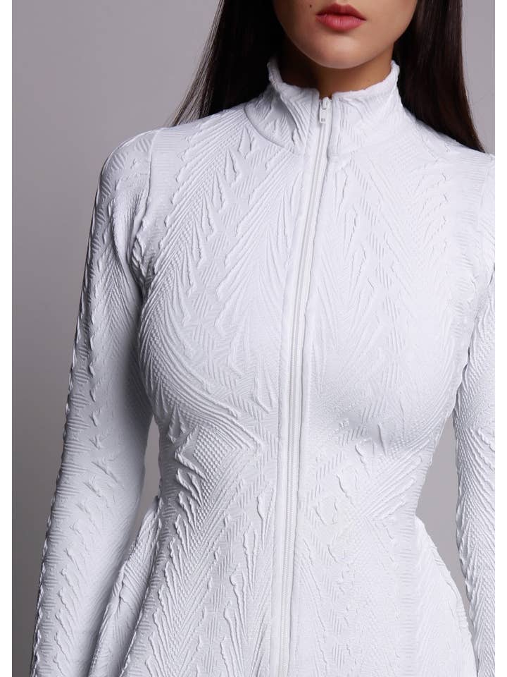 Vit Peplum Jacka Hera Vit för wholesale på Faire5