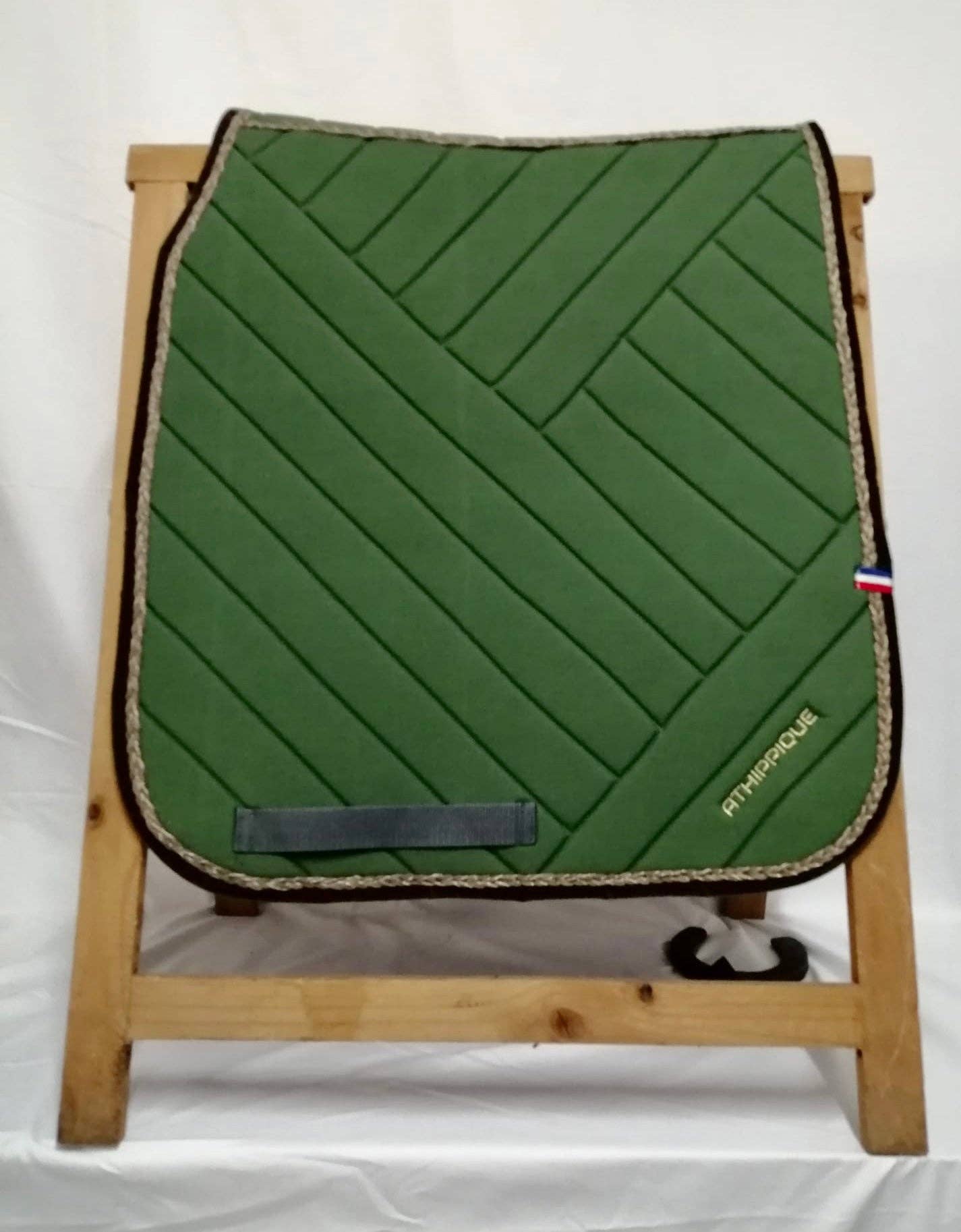 Athippique - Vendita all'ingrosso Attrezzatura da equitazione - Sottosella da dressage verde uniforme0
