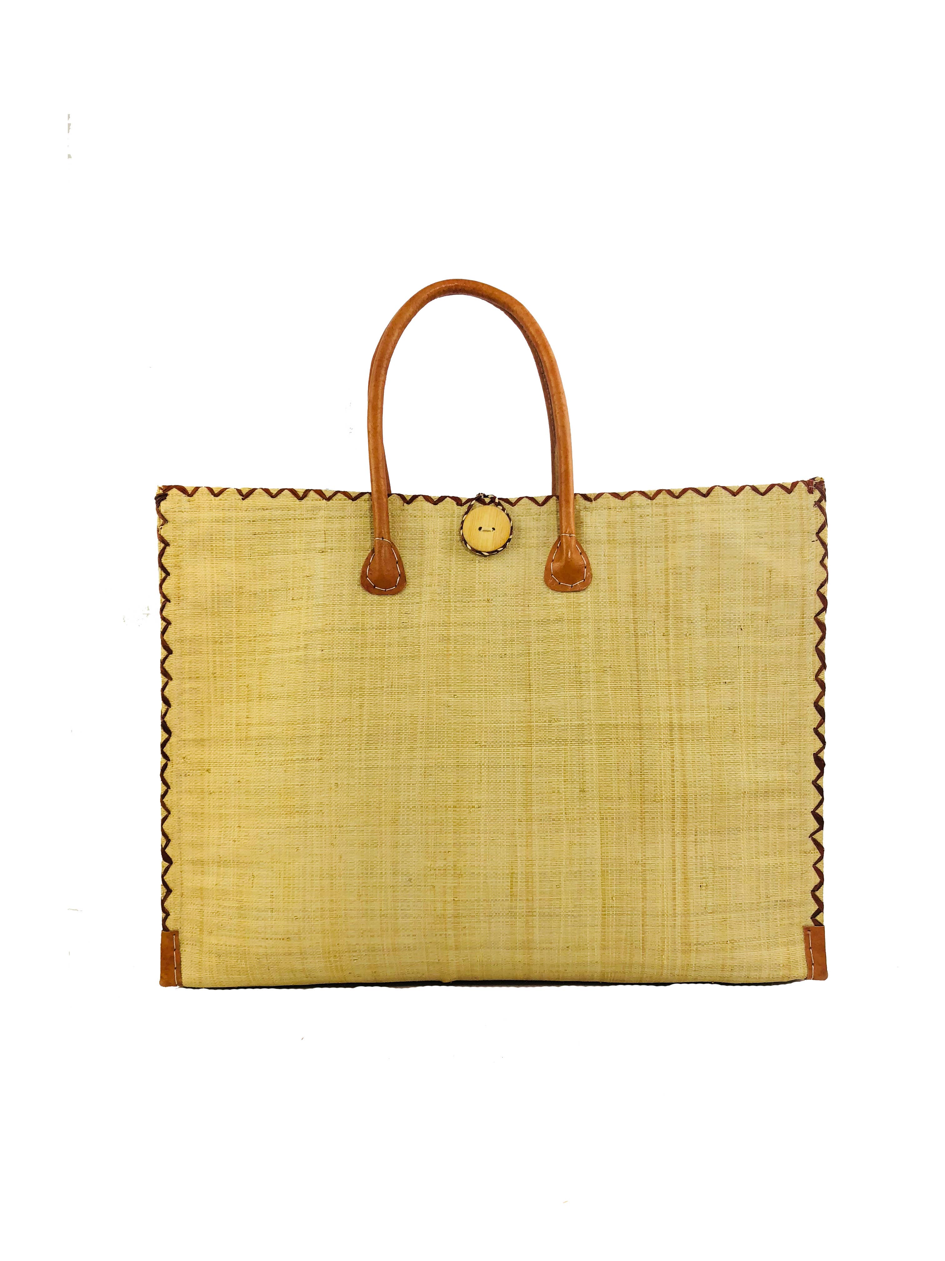 Shebobo - Wholesale Shoulder bag – Unisex - Zafran Solid Straw Beach Bag