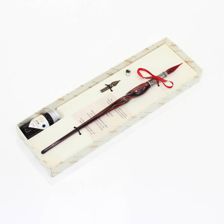 San Lorenzo Design - Wholesale Pen - Murano Twisted Glass Pen, Classic Writing Instrument2
