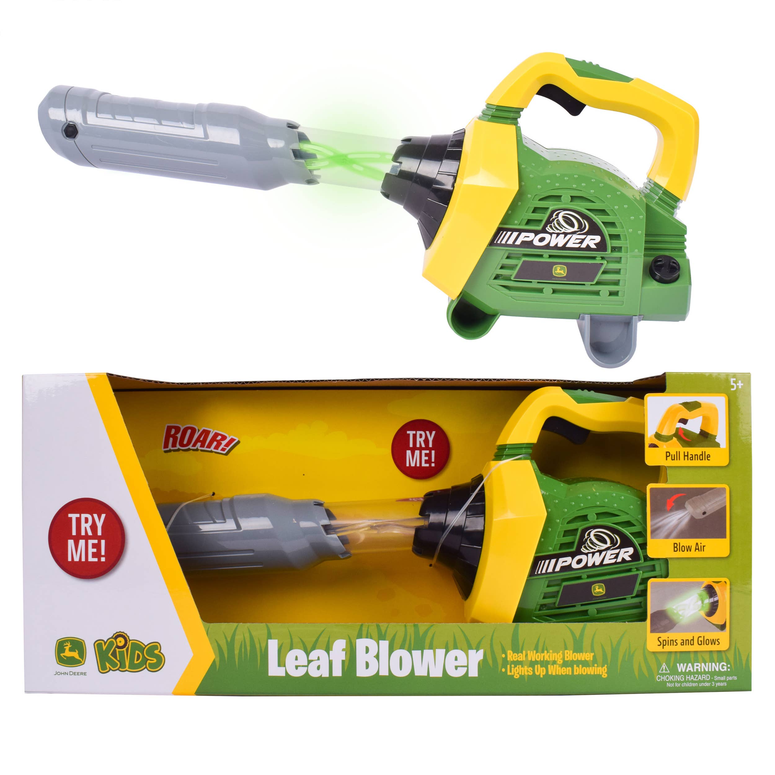 John Deere Children's Leaf Blower That Blows Air Kids