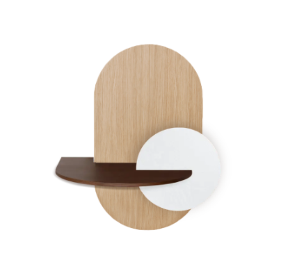 Woodendot – Engroshandel Soveværelsesmøbel – ALBA L - Ovalt Sengebord med skjult opbevaring7