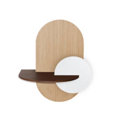 Woodendot – Engroshandel Soveværelsesmøbel – ALBA L - Ovalt Sengebord med skjult opbevaring7