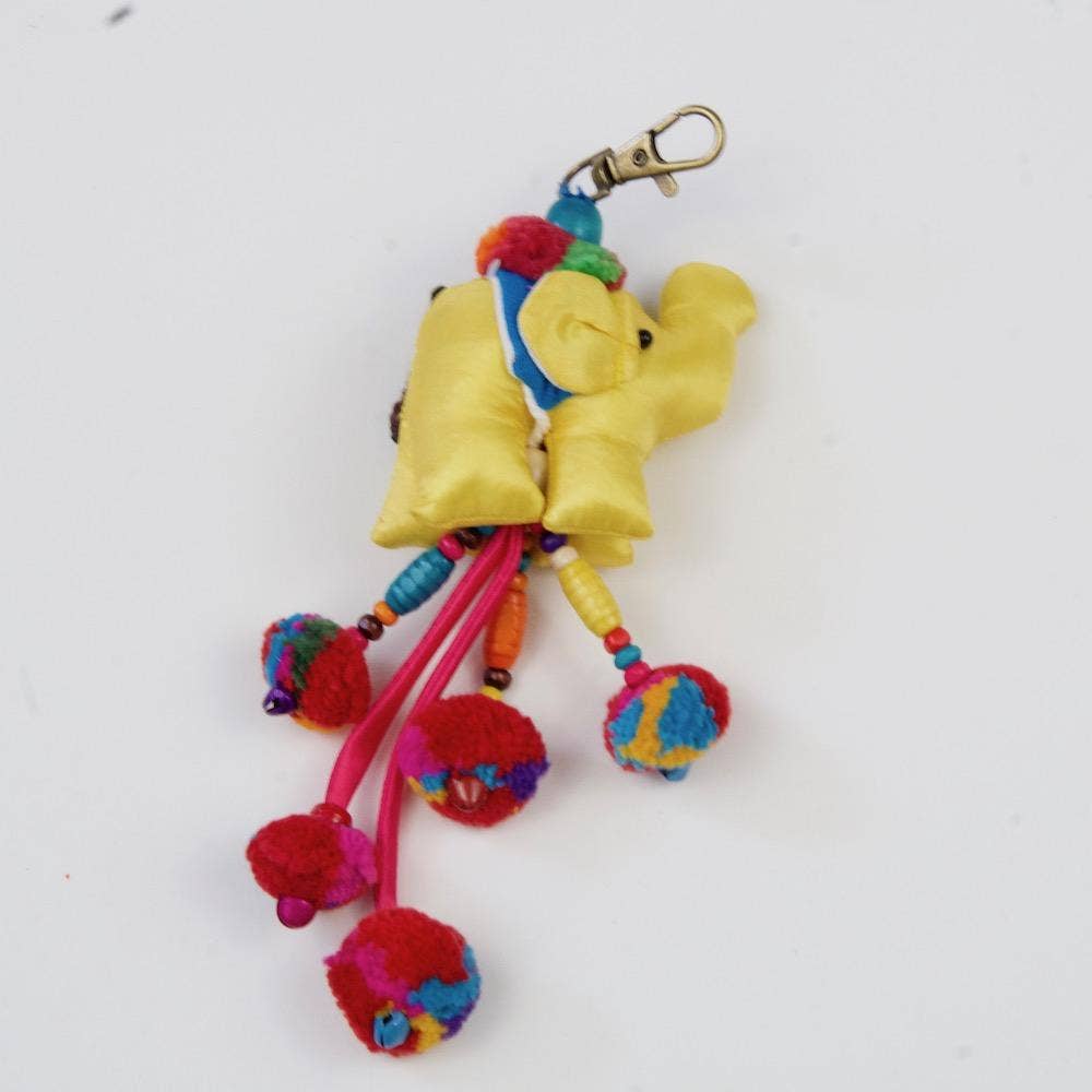 The Elephant Temple - Wholesale Keychain - Women's - Elephant Pom-Pom Key Chain3