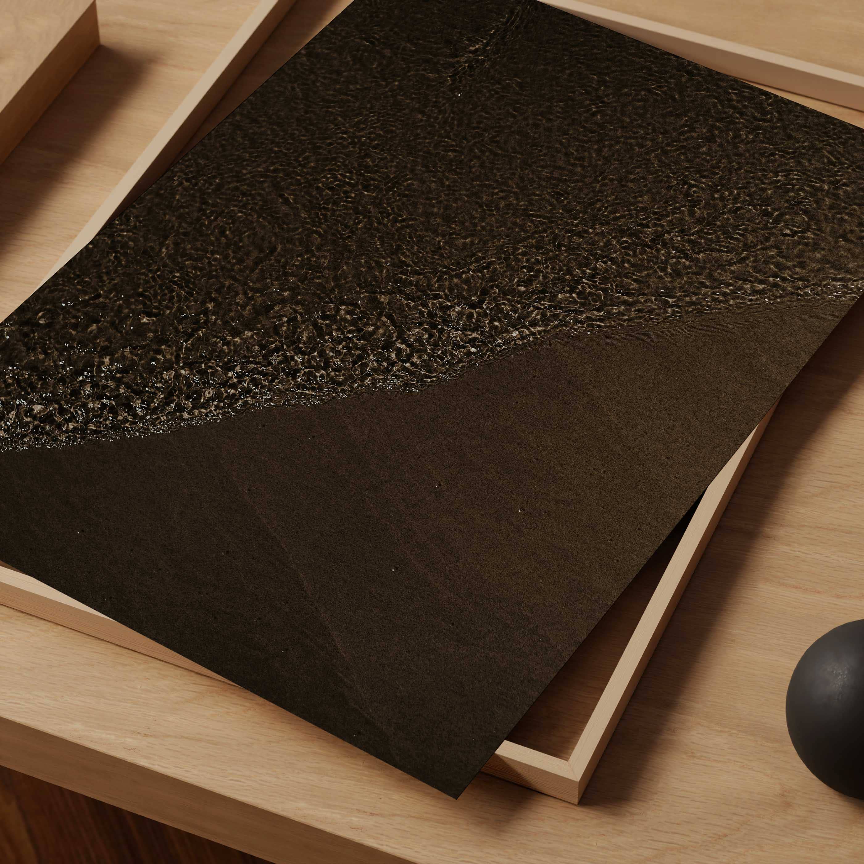 D'LUXE PRINTS - Wholesale Art Print - Bronze Sands II – Coastal Texture Print2