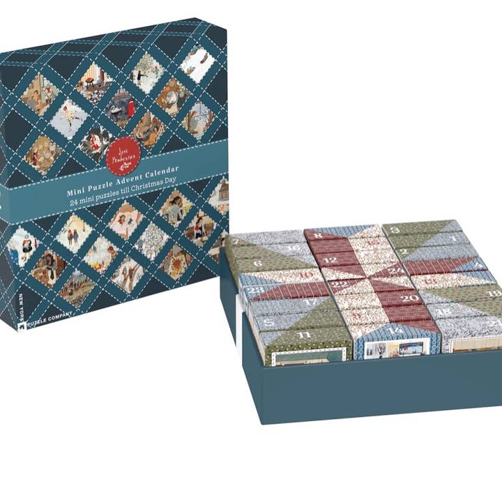 New York Puzzle Company - Wholesale Puzzle - Adult - Loré Pemberton Advent Calendar - Set of 24 Mini Puzzle